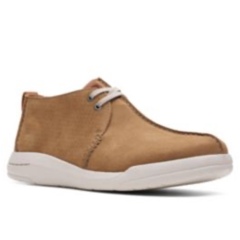 Clarks Men’s Driftaway Seam Slip on Sneaker Sz 10 Tan Suede Lightweight Travel
